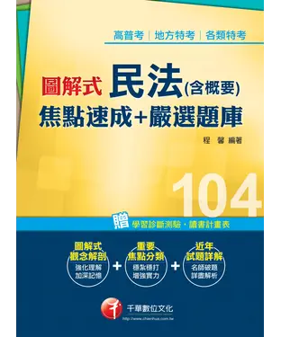 書封 圖解式民法〈含概要〉焦點速成┼嚴選題庫